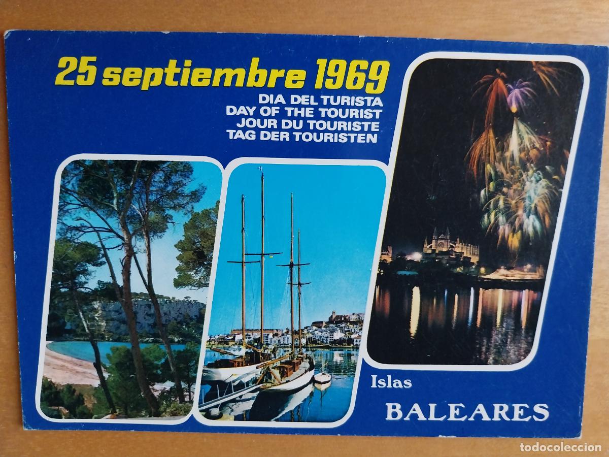 Postales: 1969 25 SEPTIEMBRE DIA TURISTA ISLAS BALEARES POSTAL SC
