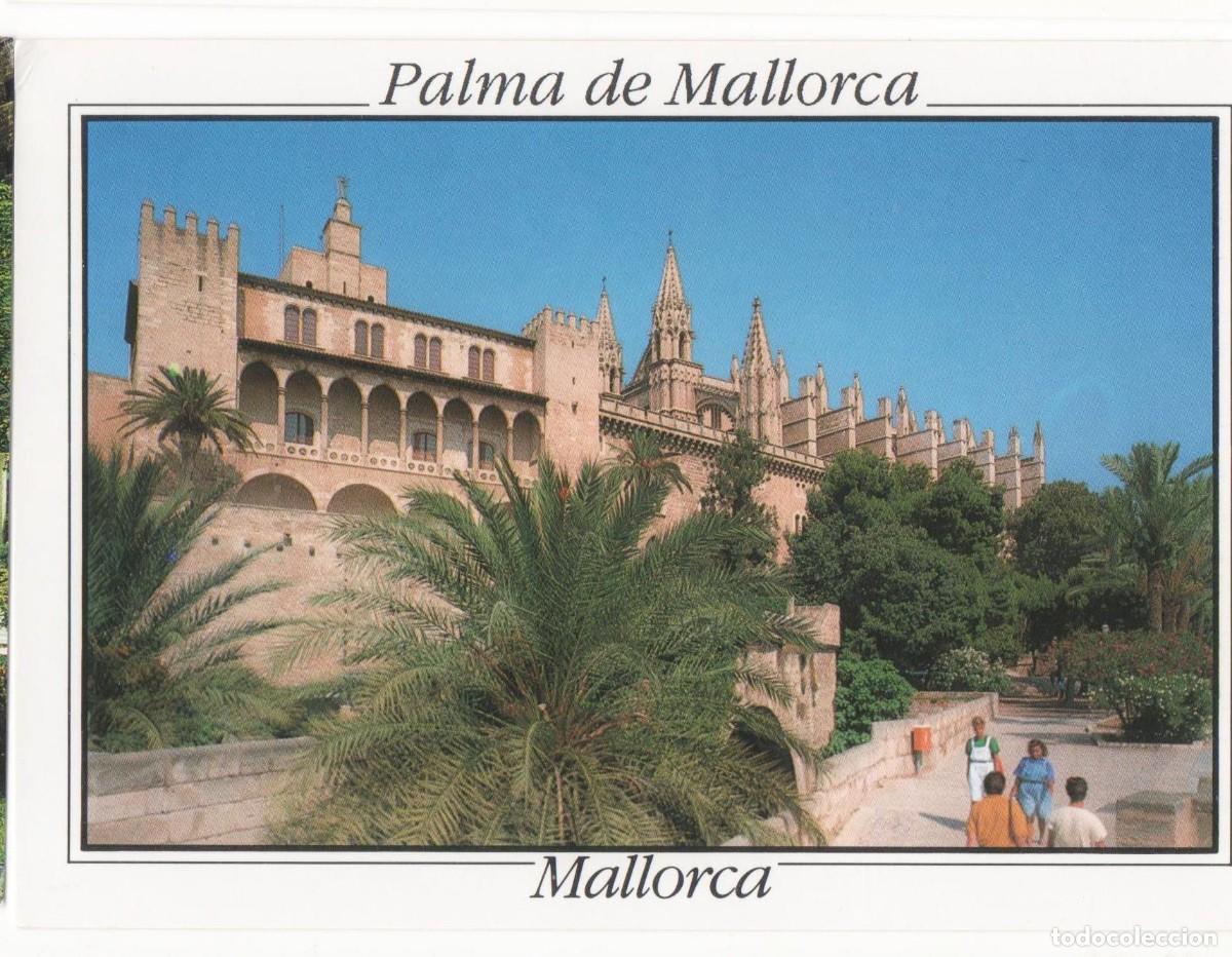 Postales: Mallorca- Palacio de la Almudaina y Catedral-escrita- - Foto 1