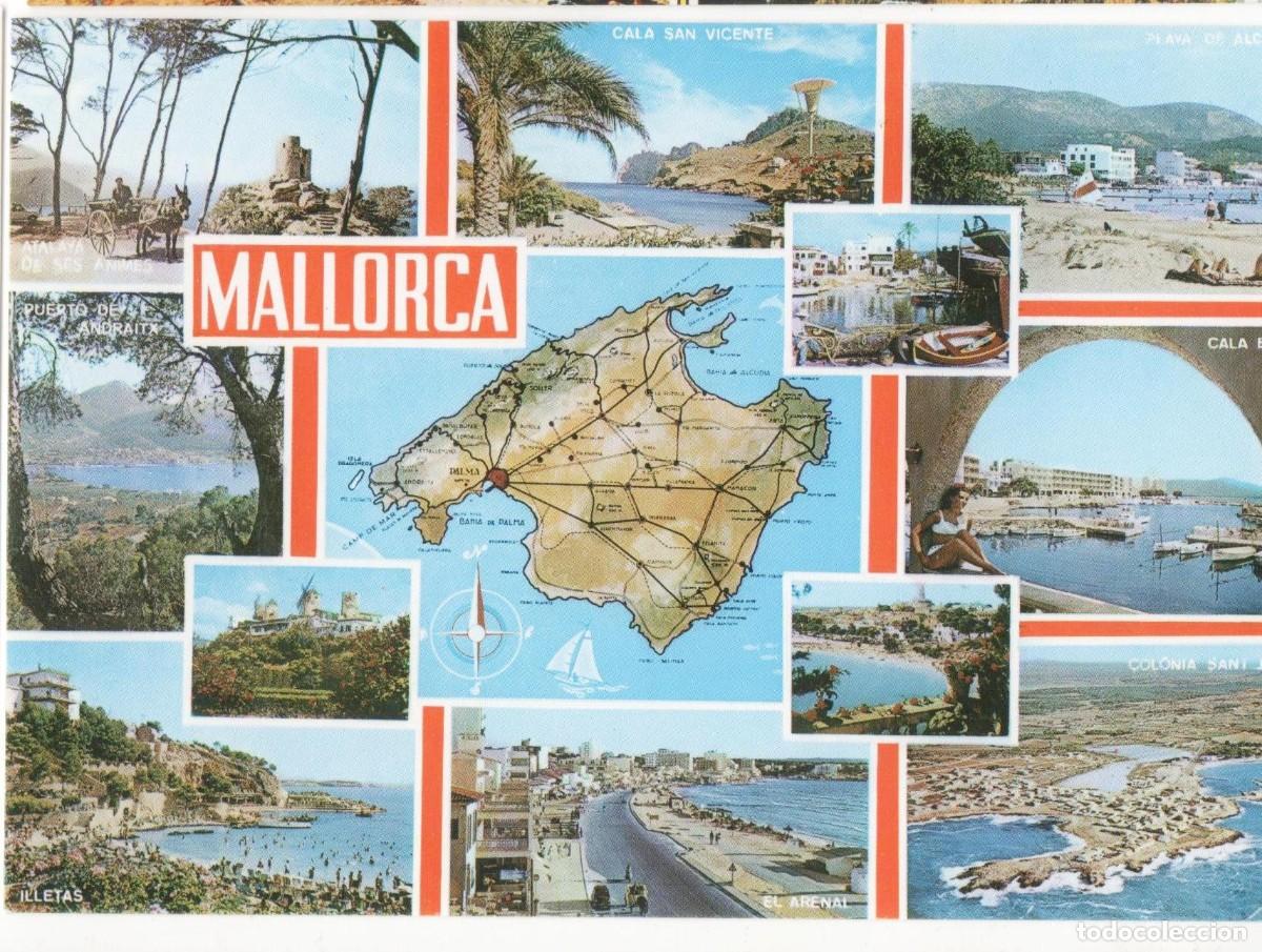 Postales: Mallorca- Multivista-escrita-