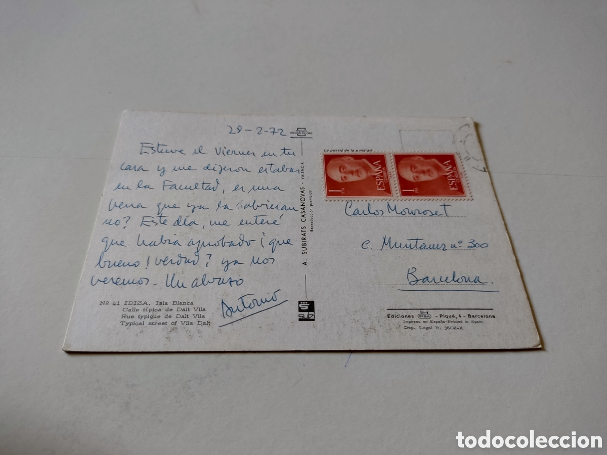 Postales: Postal Ibiza isla blanca - Foto 2