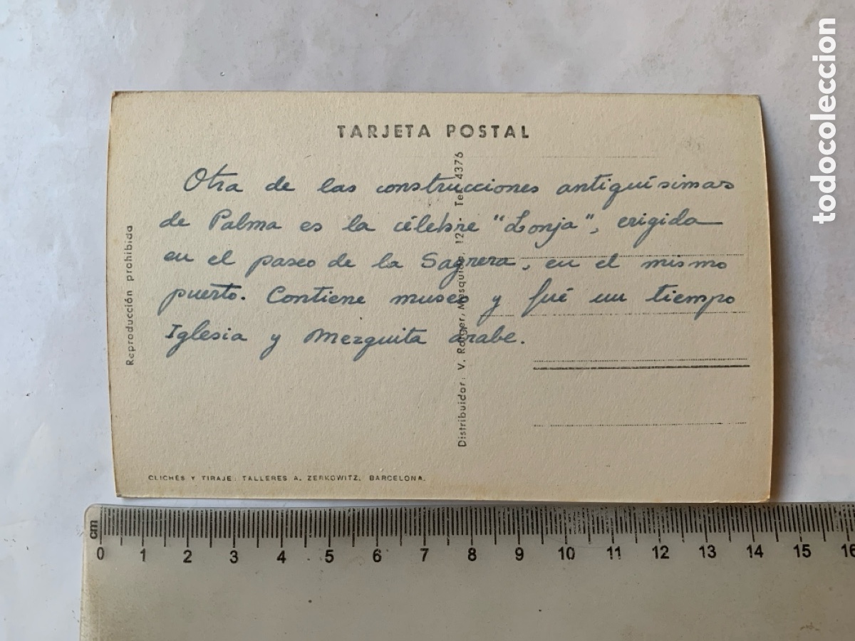 Postales: POSTAL. MALLORCA. PALMA. LA LONJA. ZERKOWITZ. - Foto 2