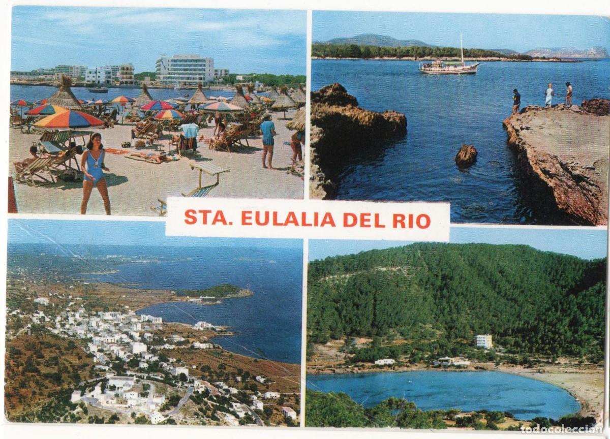 Postales: Ibiza-Sta Eulalia del R&iacute;o- circulada- - Foto 1