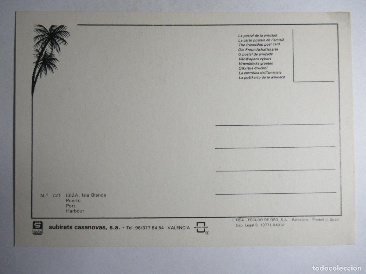 Postales: Ibiza - Puerto - Subirats Casanovas - Foto 2