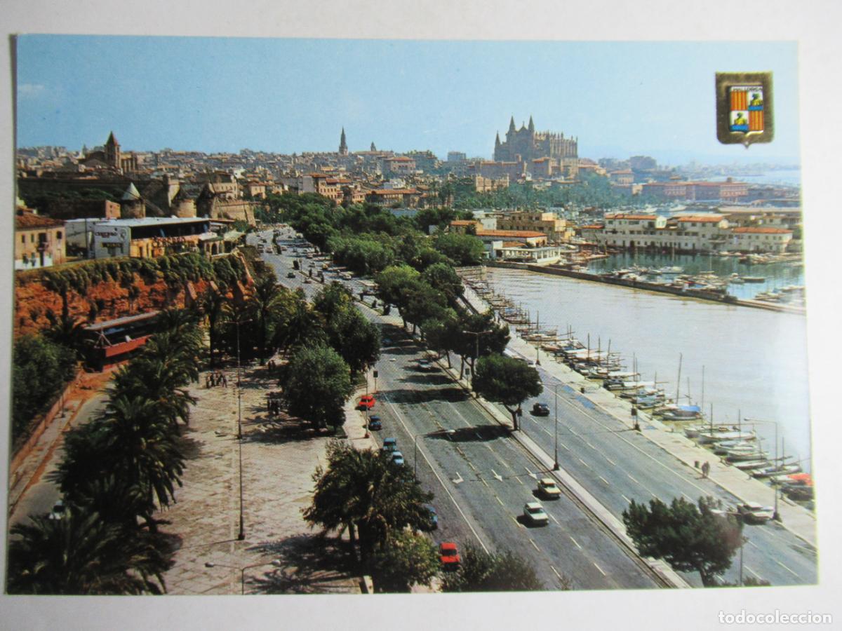 Postales: Palma de Mallorca - Paseo Mar&iacute;timo y Catedral - Foto 1