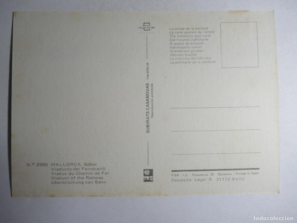 Postales: Mallorca - S&oacute;ller - Viaducto del Ferrocarril - Foto 2