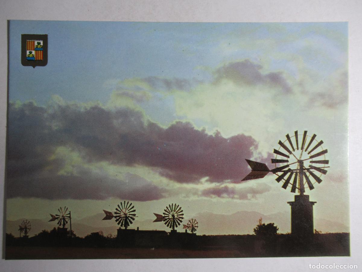 Postales: Mallorca - Molinos al atardecer - Foto 1