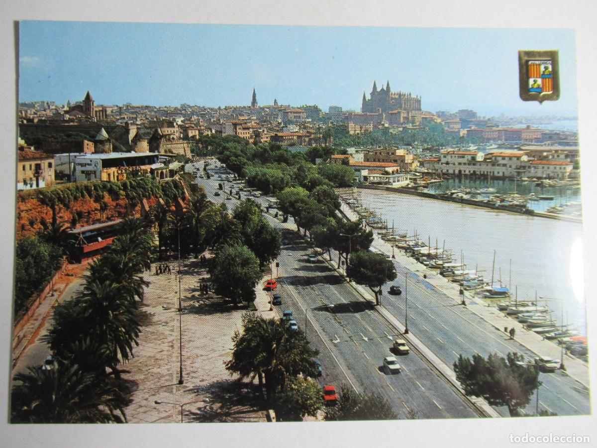 Postales: Palma de Mallorca - Paseo Mar&iacute;timo y Catedral - Foto 1