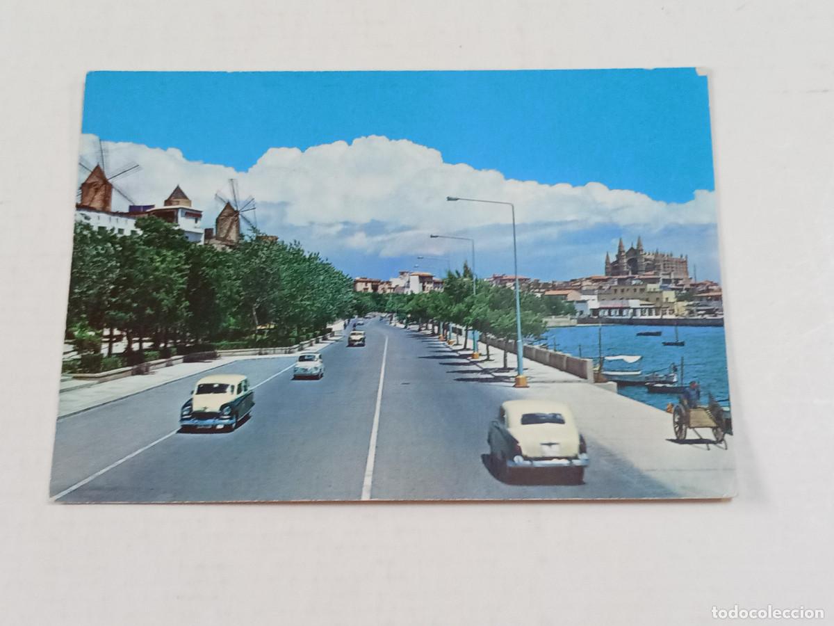 Postales: MALLORCA - POSTAL PALMA - PASEO MAR&Iacute;TIMO Y LA CATEDRAL - Foto 1