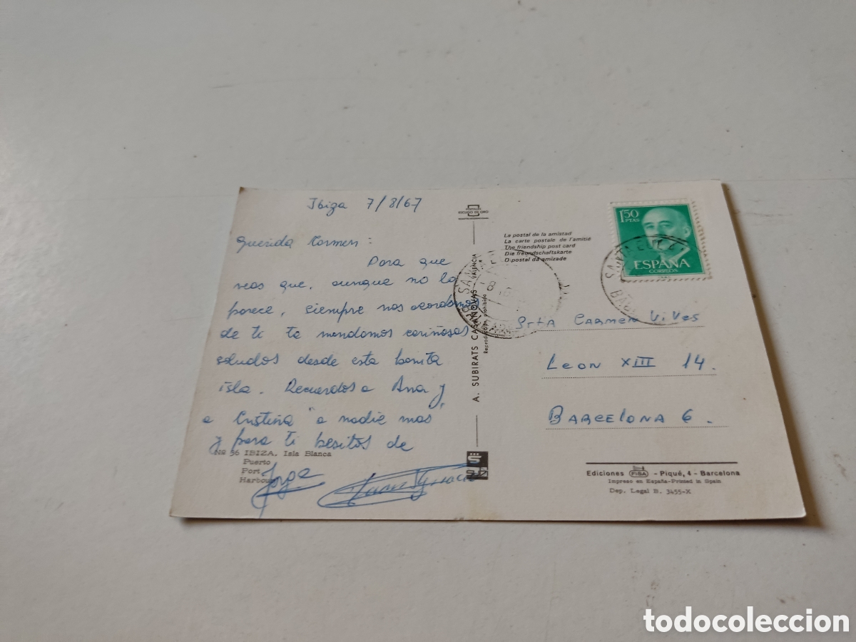 Postales: Postal Ibiza Isla blanca - Foto 2
