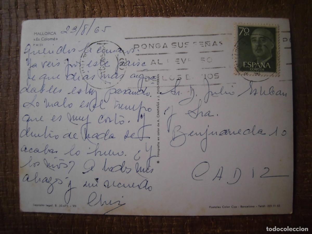 Postales: POSTAL MALLORCA ES COLOM&Eacute; - Foto 2