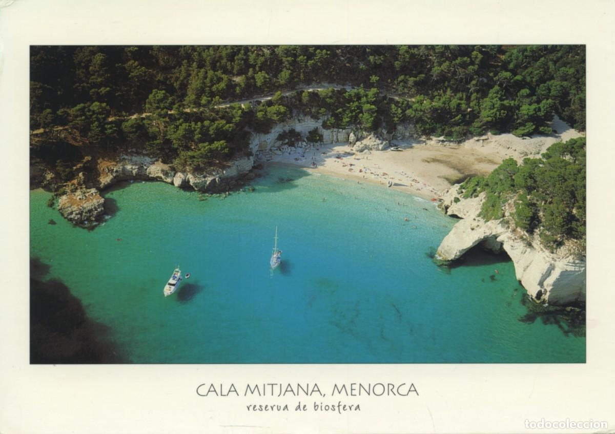 Postales: N&ordm; 28-MENORCA. Cala Mitjana. Costa sud. Circulada en 2005. EDICIONS IMATGES