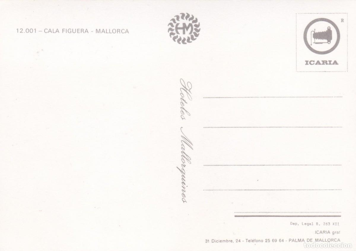 Postales: MALLORCA. CALA FIGUERA (1969) - Foto 2