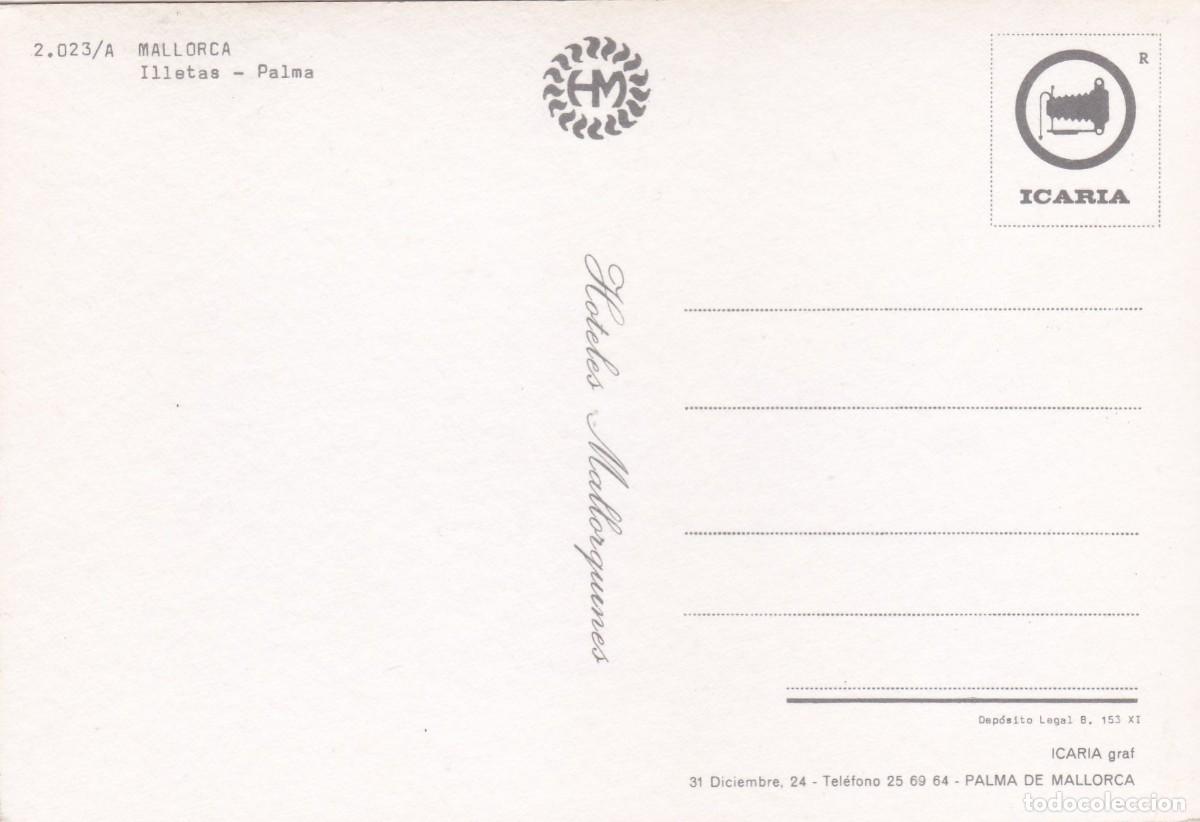 Postales: MALLORCA. ILLESTAS - PALMA (1968) - Foto 2