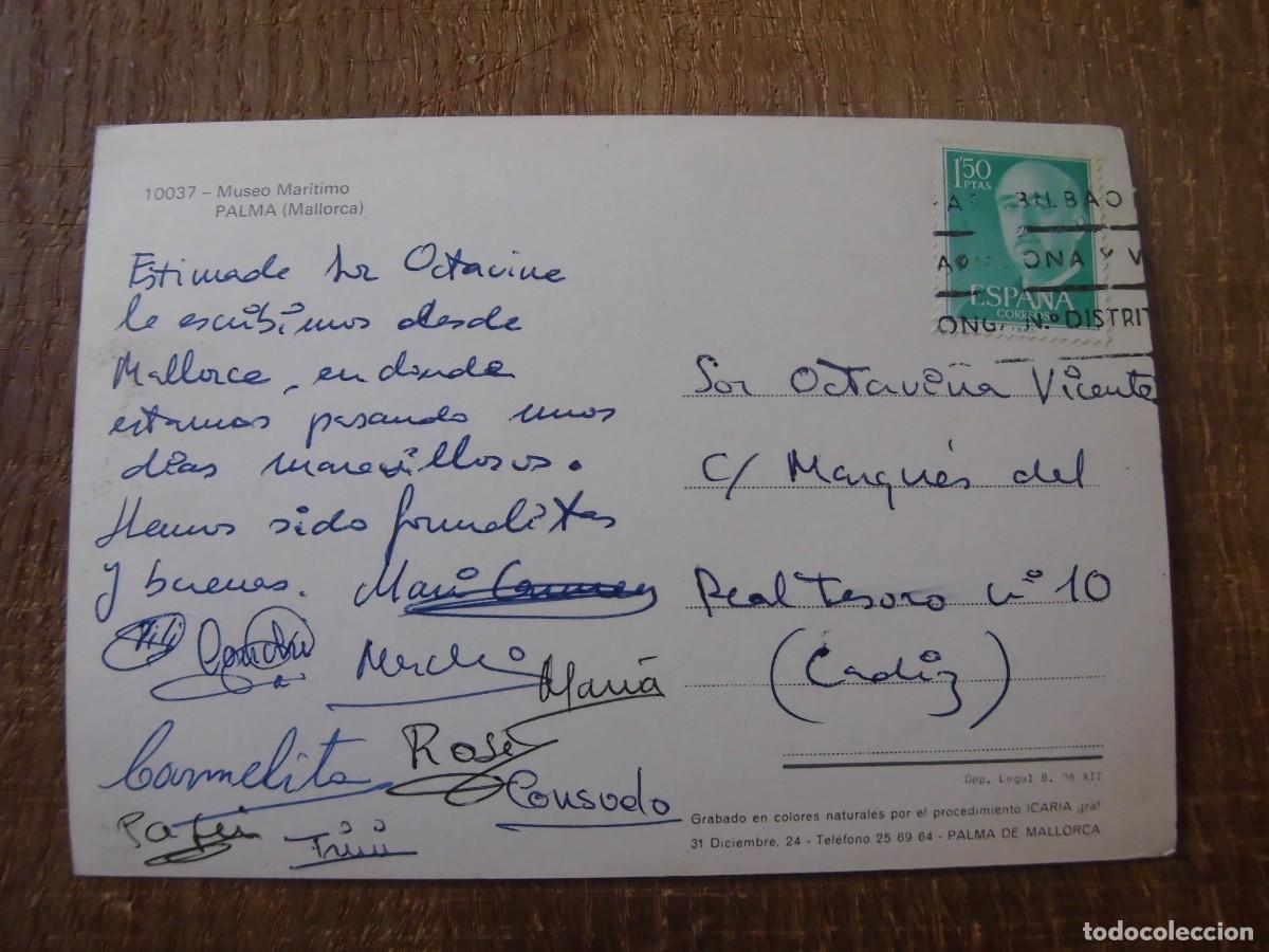 Postales: POSTAL PALMA DE MALLORCA MUSEO MAR&Iacute;TIMO - Foto 2