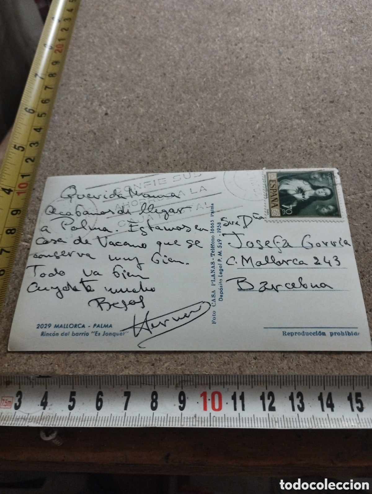 Postales: postal mallorca molinos de e jonquet circulada - Foto 2