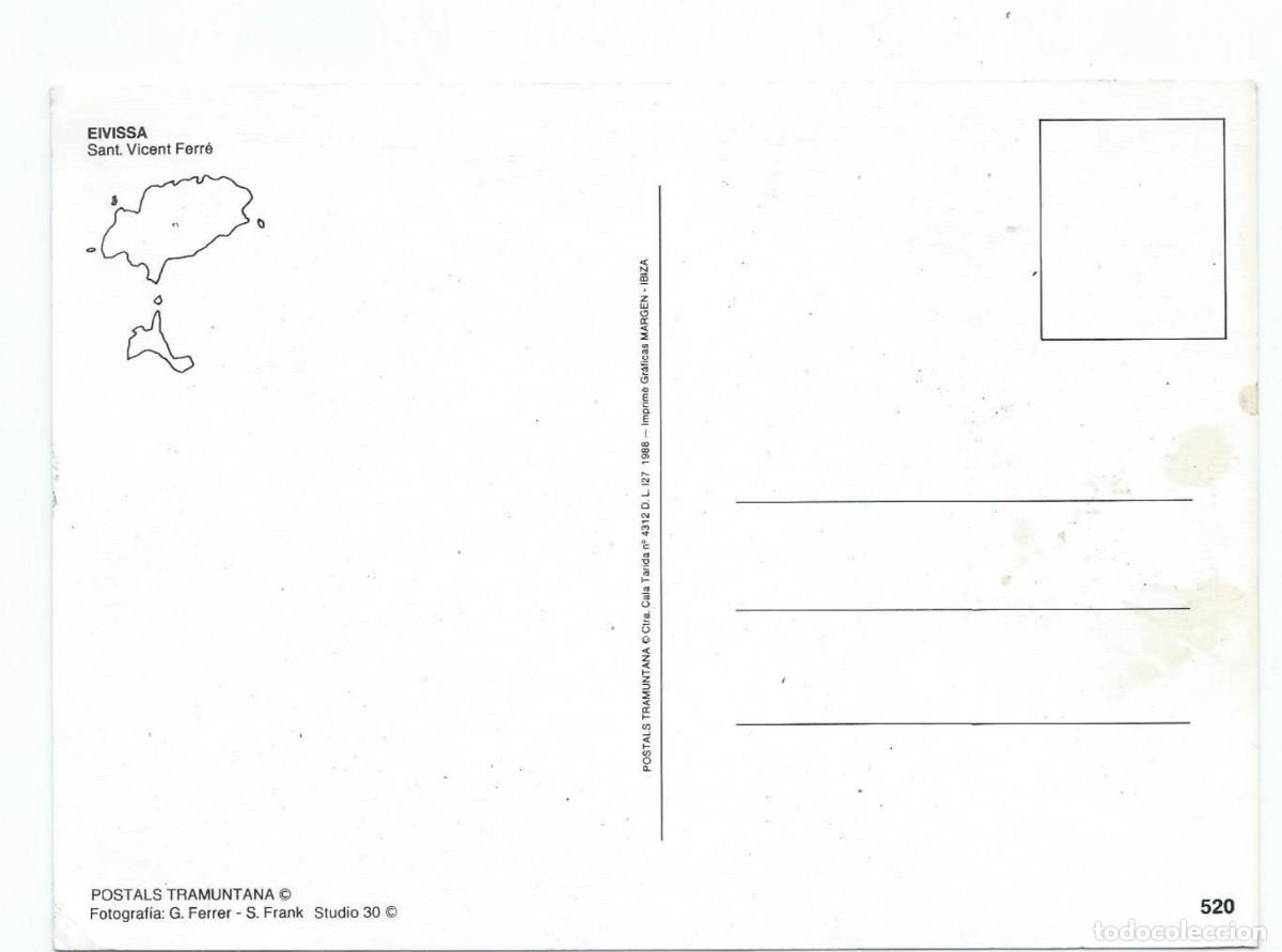 Postales: SANT. VICENT FERRE.- EIVISSA / BALEARES - Foto 2