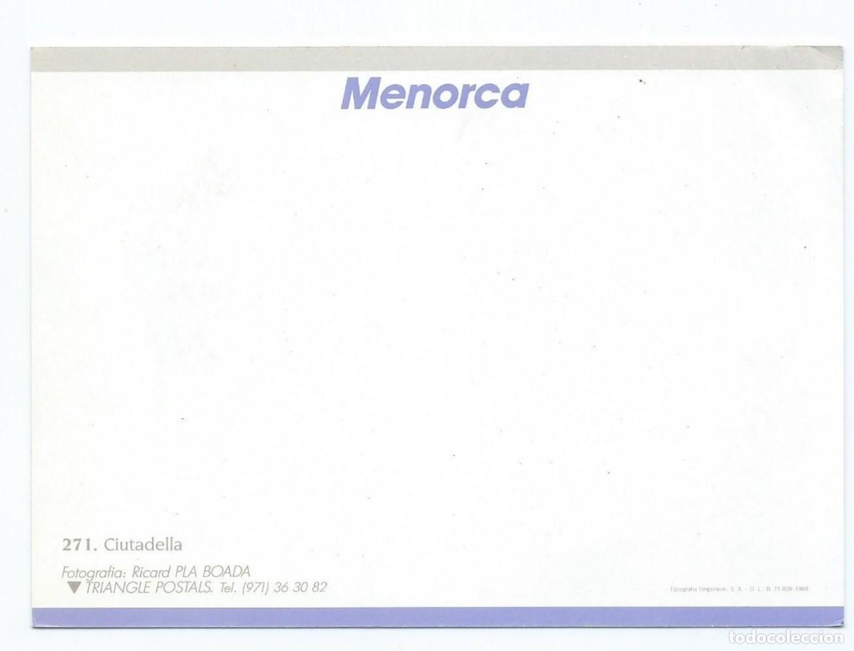 Postales: CIUTADELLA.- MENORCA / BALEARES - Foto 2