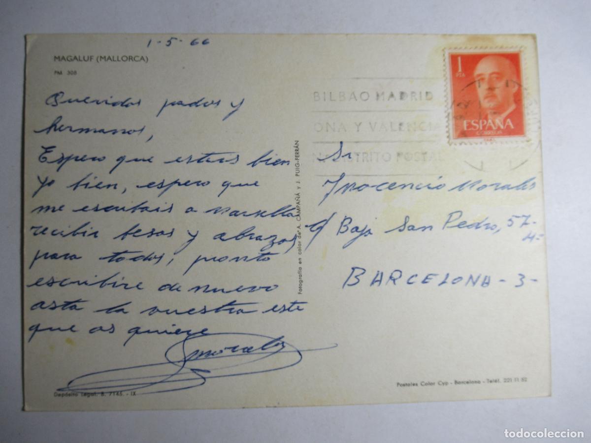 Postales: Magalluf (Mallorca) - circulada - Foto 2