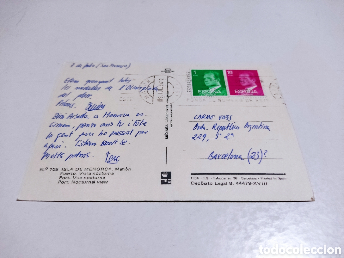 Postales: Postal Mah&oacute;n Isla de Menorca - Foto 2
