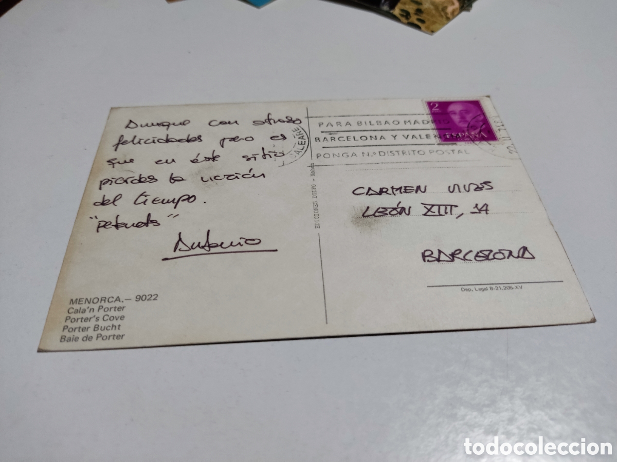 Postales: Postal Cala Porter Menorca - Foto 2