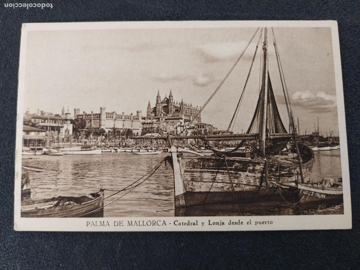 Cartes Postales: CATEDRAL LONJA DESDE PUERTO PALMA MALLORCA CARMENA SC SIN EDITOR