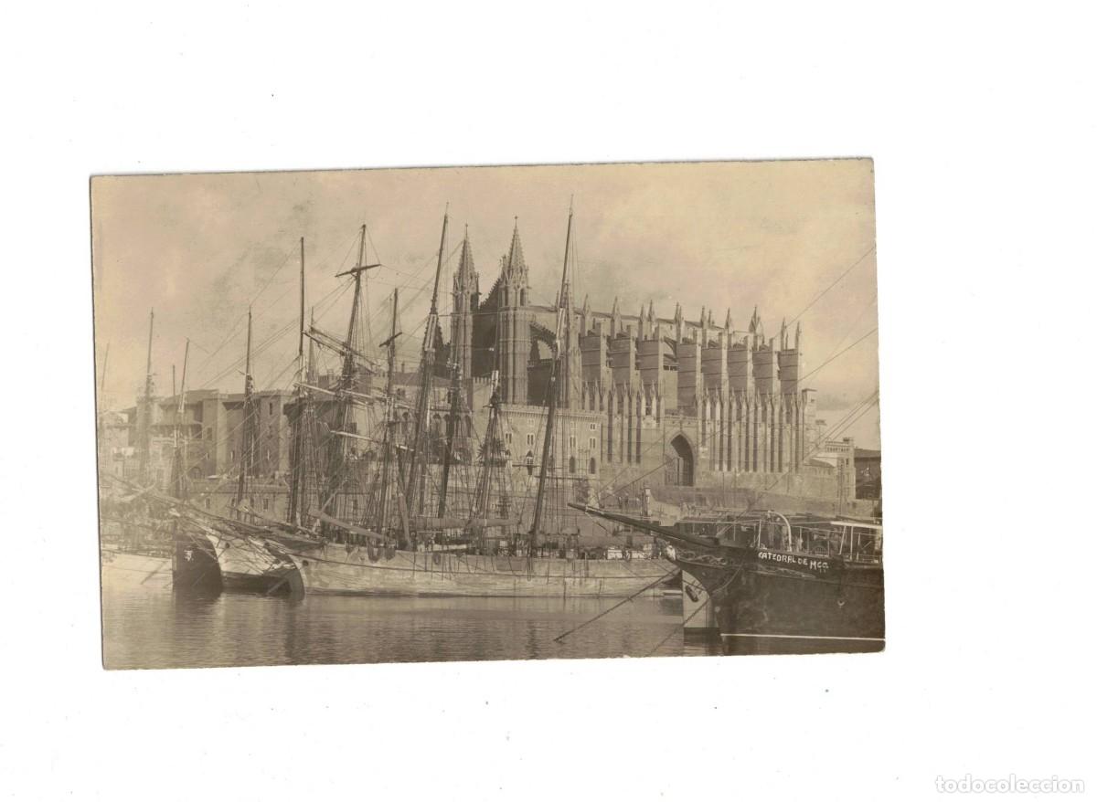 Postales: PALMA DE MALLORCA. PUERTO Y CATEDRAL - Foto 1