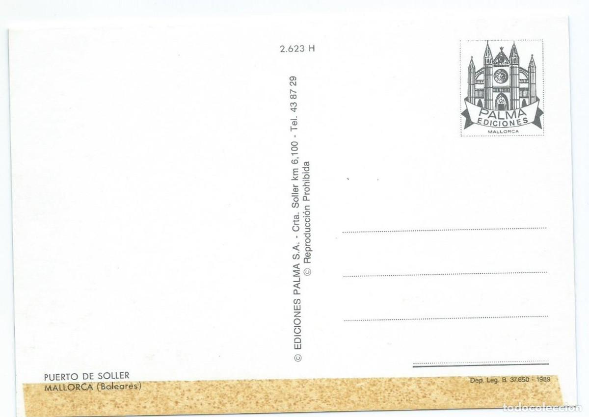 Postales: PUERTO.- SOLLER / MALLORCA - Foto 2