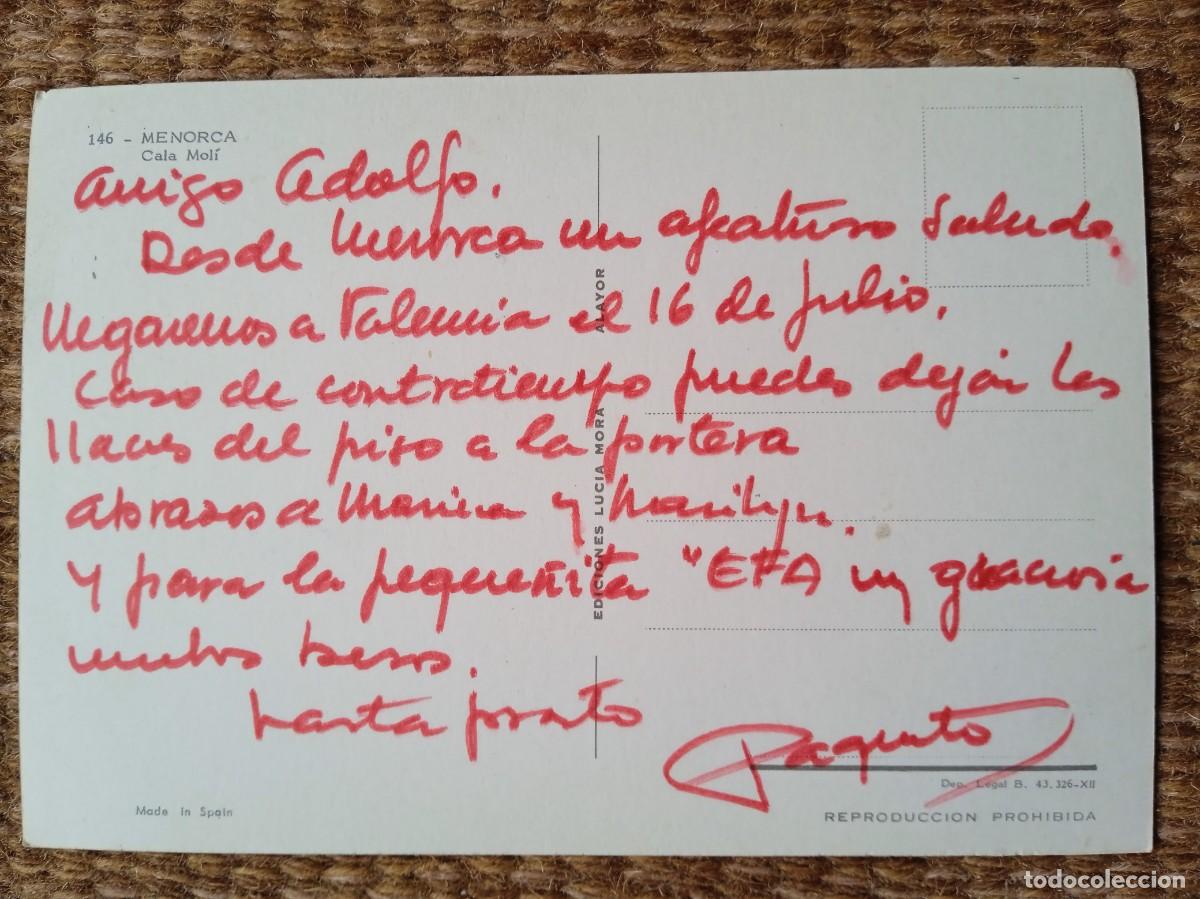 Postales: MENORCA - CALA MOLI - ED. LUCIA MORA - Foto 2