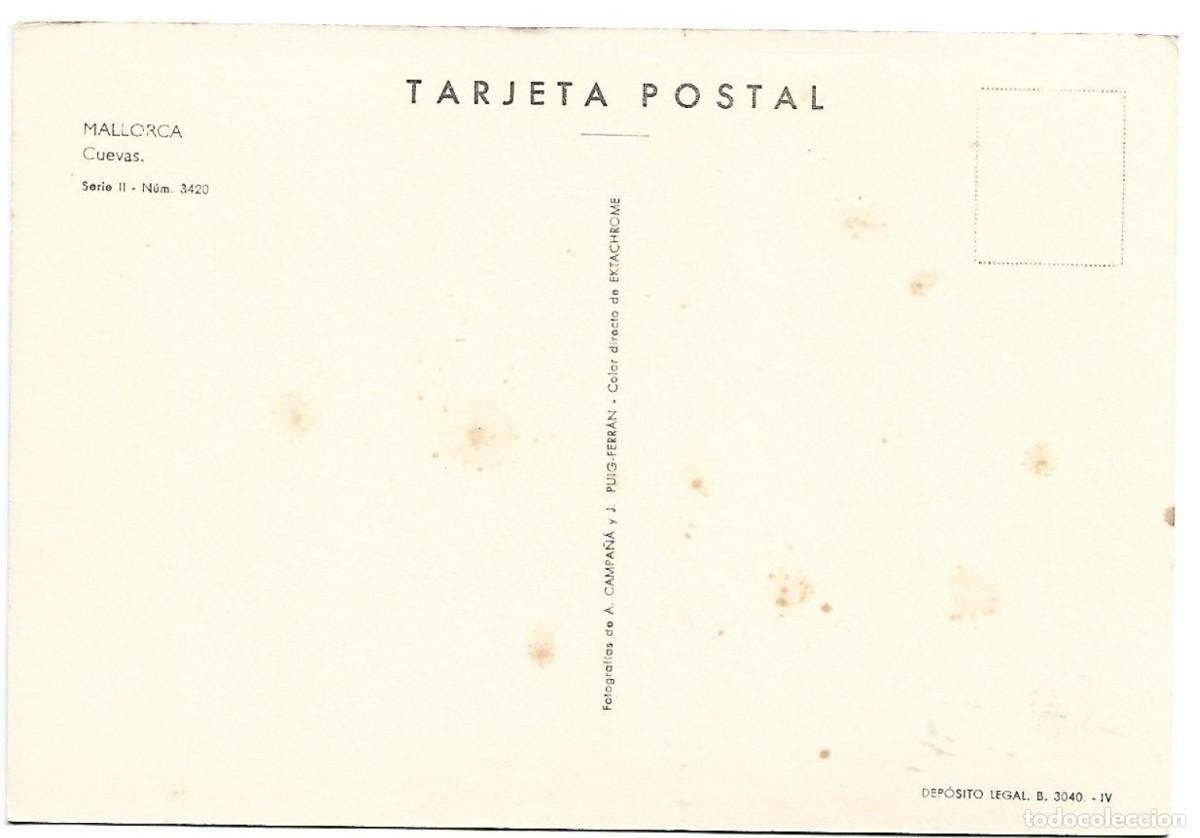 Postales: CUEVAS.- MALLORCA - BALEARES - Foto 2