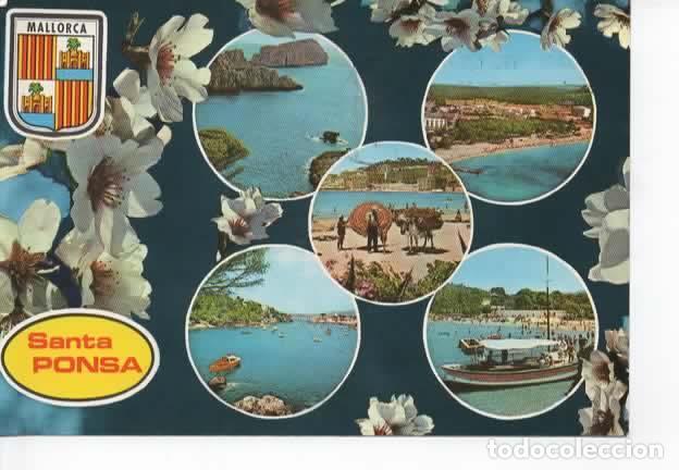 Postales: BALEARES ESCRITA MALLORCA SANTA PONSA - Foto 1