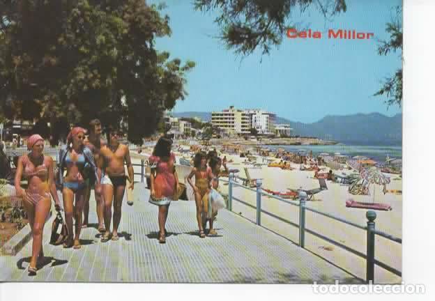 Postales: BALEARES ESCRITA MALLORCA CALA MILLOR - Foto 1