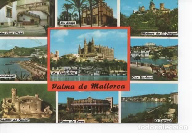 Postales: BALEARES ESCRITA MALLORCA PALMA - Foto 1