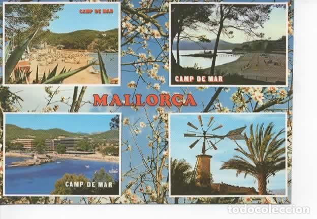 Postales: BALEARES ESCRITA MALLORCA CAMP DE MAR - Foto 1