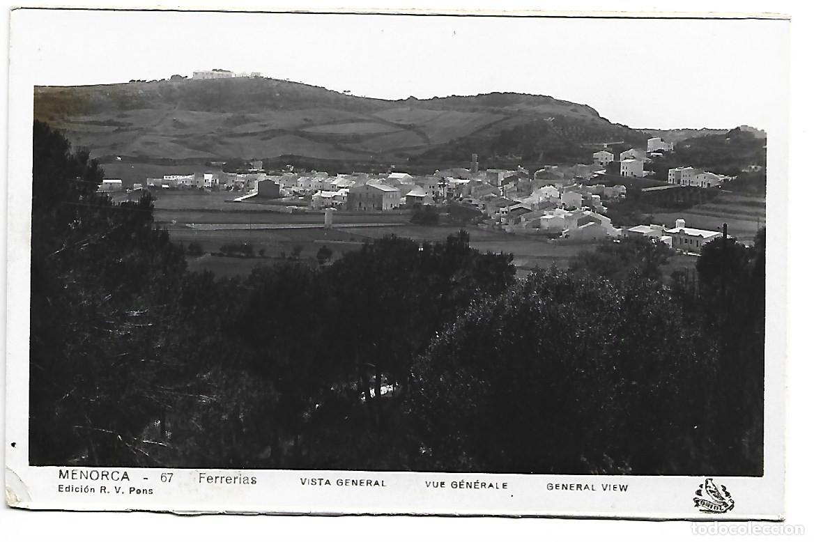 Postales: VISTA GENERAL - GENERAL VIEW.- FERRERIAS / MENORCA - Foto 1