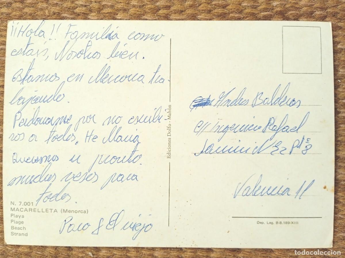 Postales: MACARELLETA - MENORCA - ED. DOLFO - Foto 2