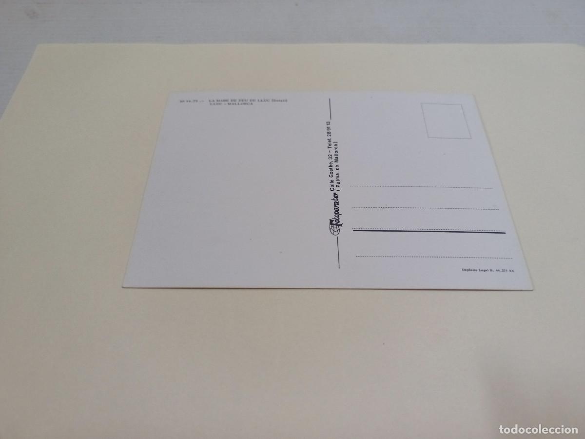 Postales: MALLORCA - POSTAL LLUC - LA MARE DE D&Eacute;U DE LLUC (DETALL) - Foto 2