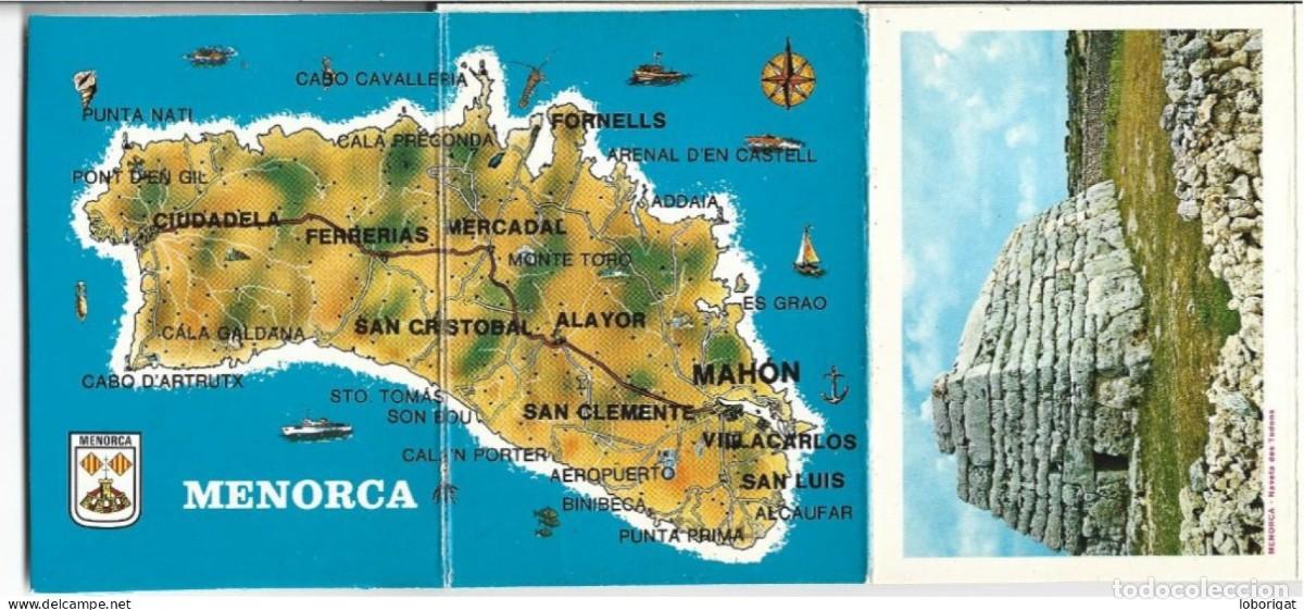 Postales: LIBRITO FLEXO DE POSTALES CON 20 VISTAS DE MENORCA - Foto 1