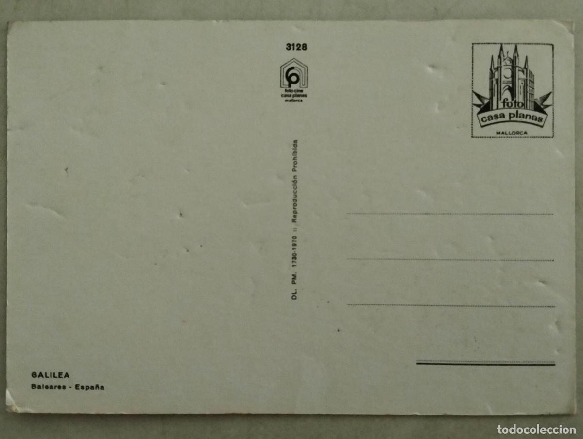 Postales: POSTAL GALILEA-BALEARES, SIN CIRCULAR - Foto 2