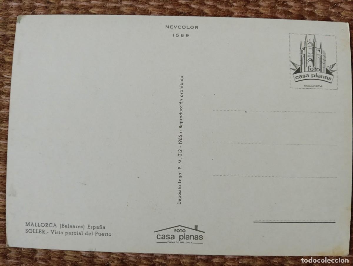 Postales: SOLLER - MALLORCA - ED. CASA PLANAS - Foto 2