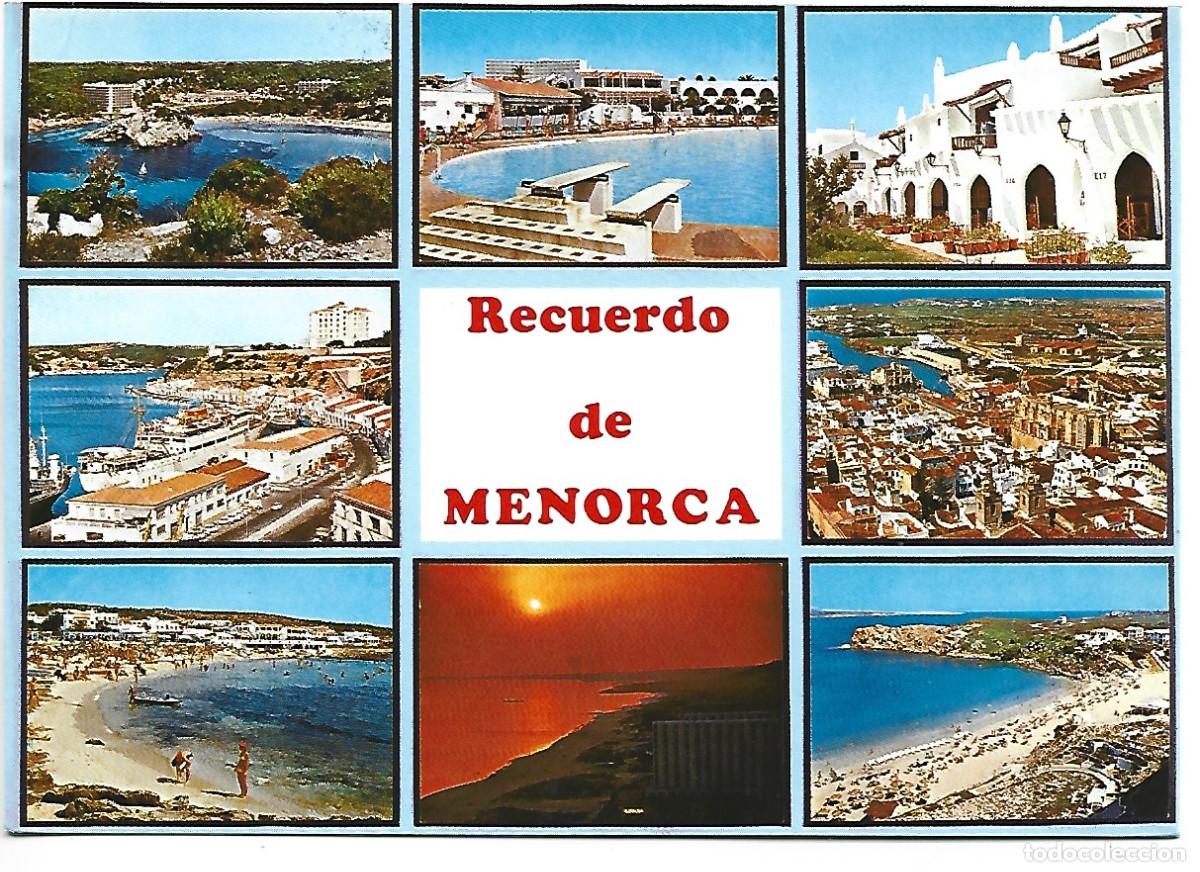 Postales: RECUERDO DE MENORCA / BALEARES - Foto 1