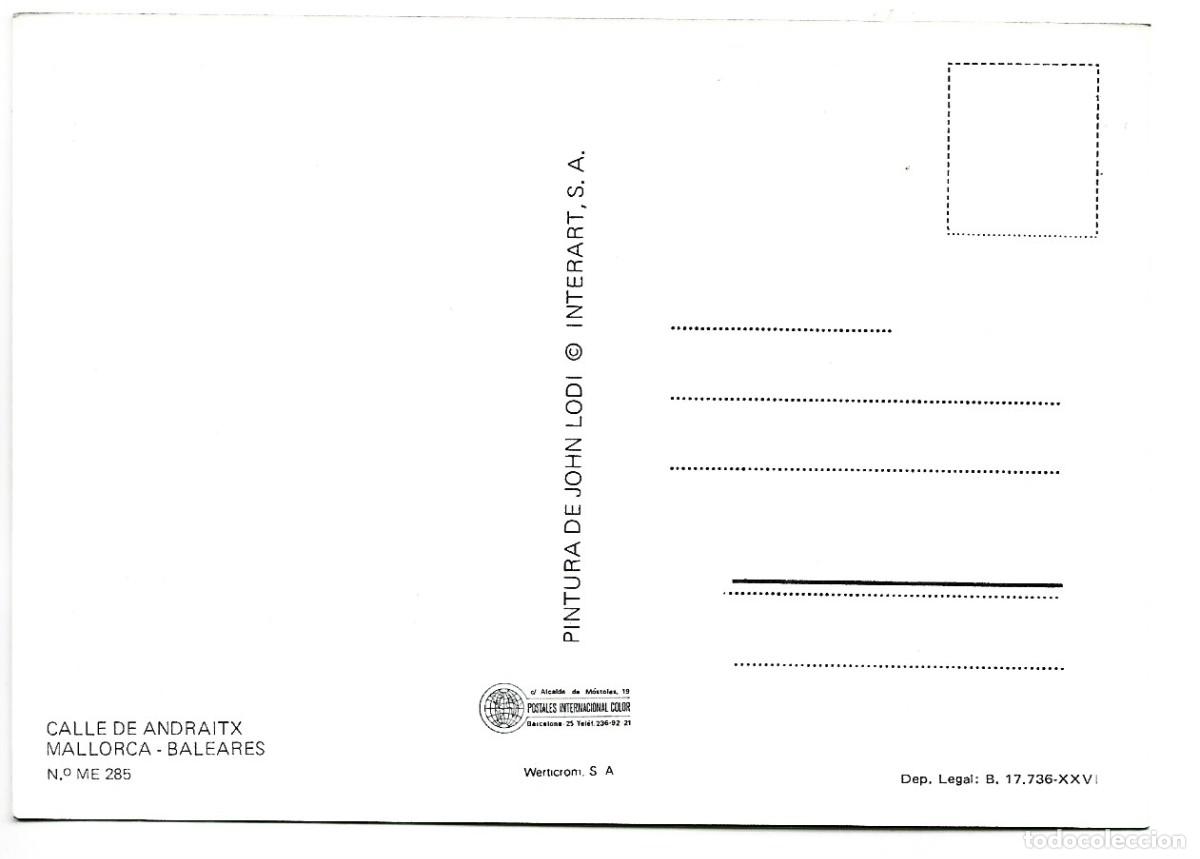 Postales: CALLE DE ANDRAITX.- MALLORCA - Foto 2