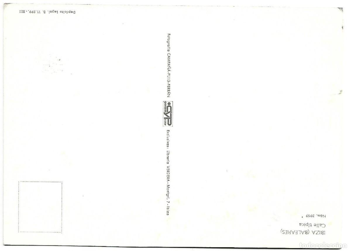 Postales: CALLE TIPICA.- IBIZA - Foto 2