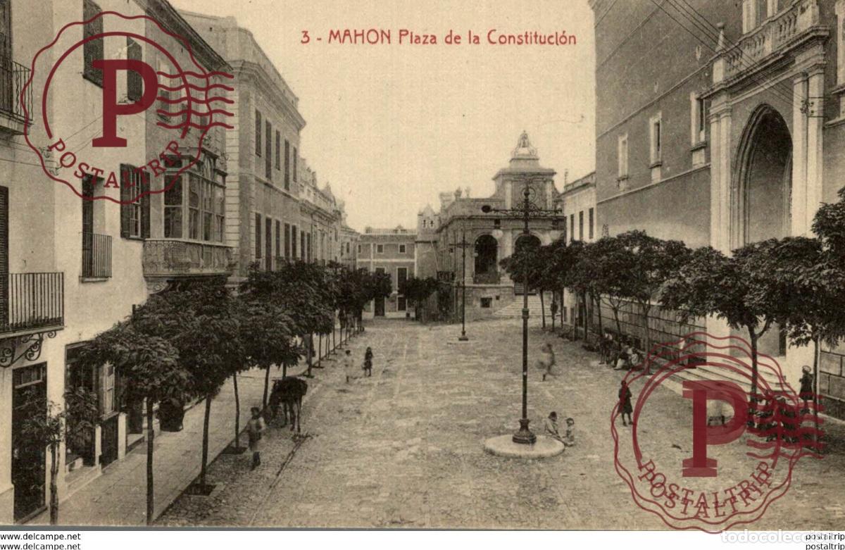 Postales: MAHON. PLAZA DE LA CONSTITUCION - Foto 1