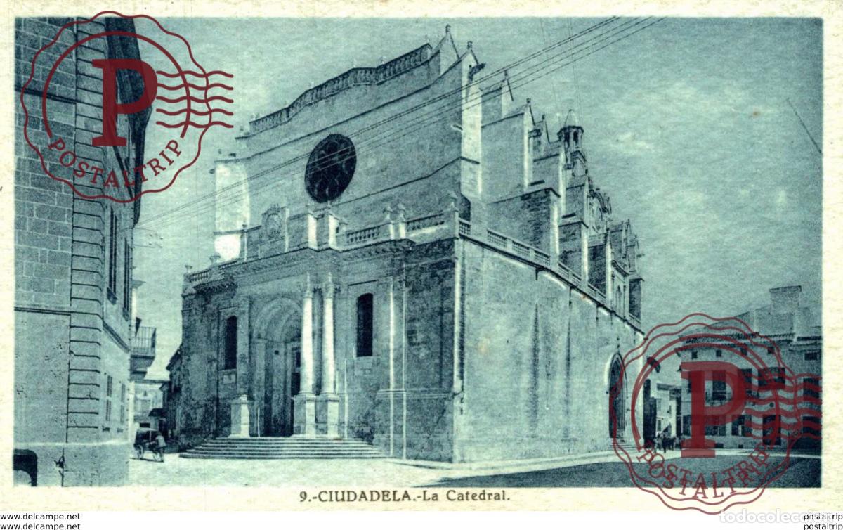 Postales: CIUDADELA, MENORCA, LA CATEDRAL - Foto 1