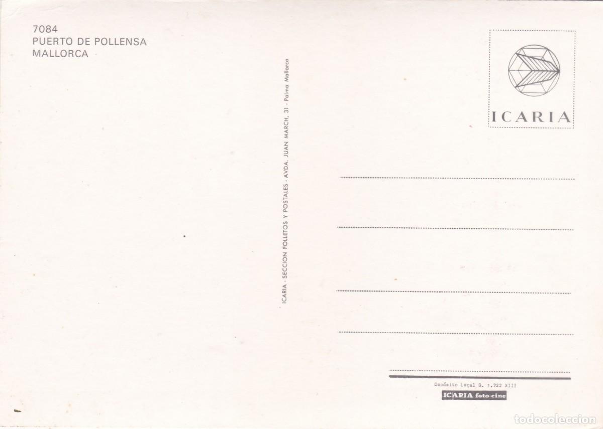 Postales: MALLORCA. PUERTO DE POLLENSA (1970) - Foto 2