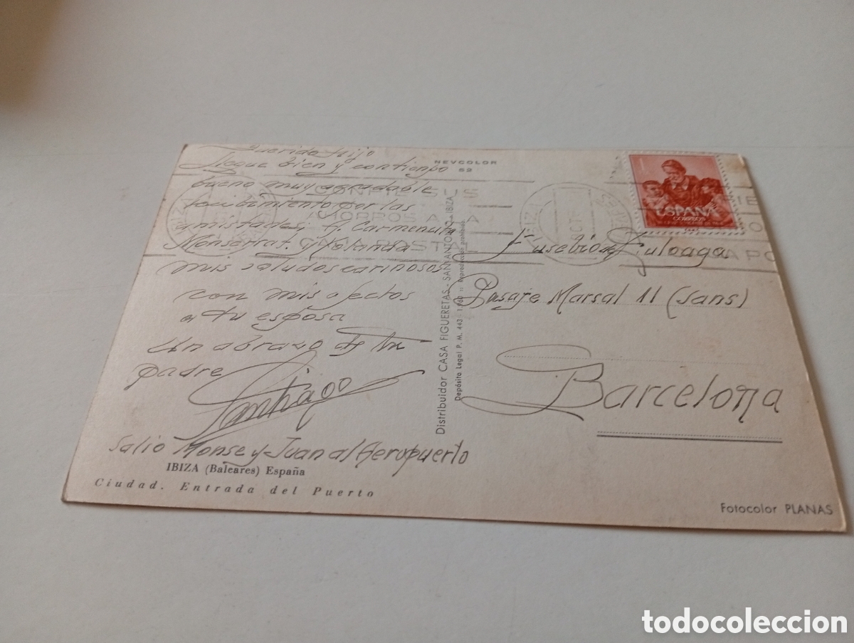 Postales: Postal Ibiza castillo,barco - Foto 2