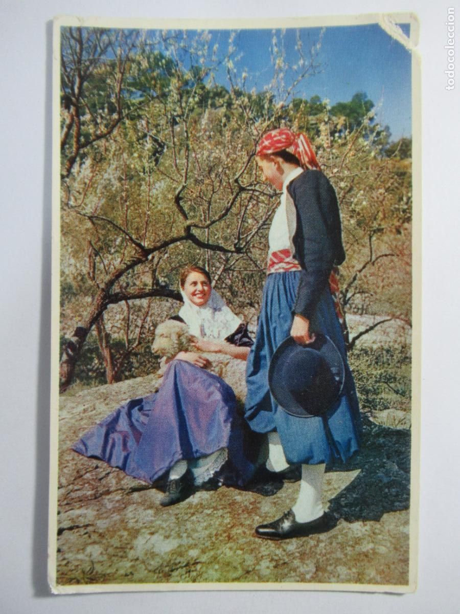 Postales: Mallorca - Foto t&iacute;pica del Parado de Valldemosa - Circulada