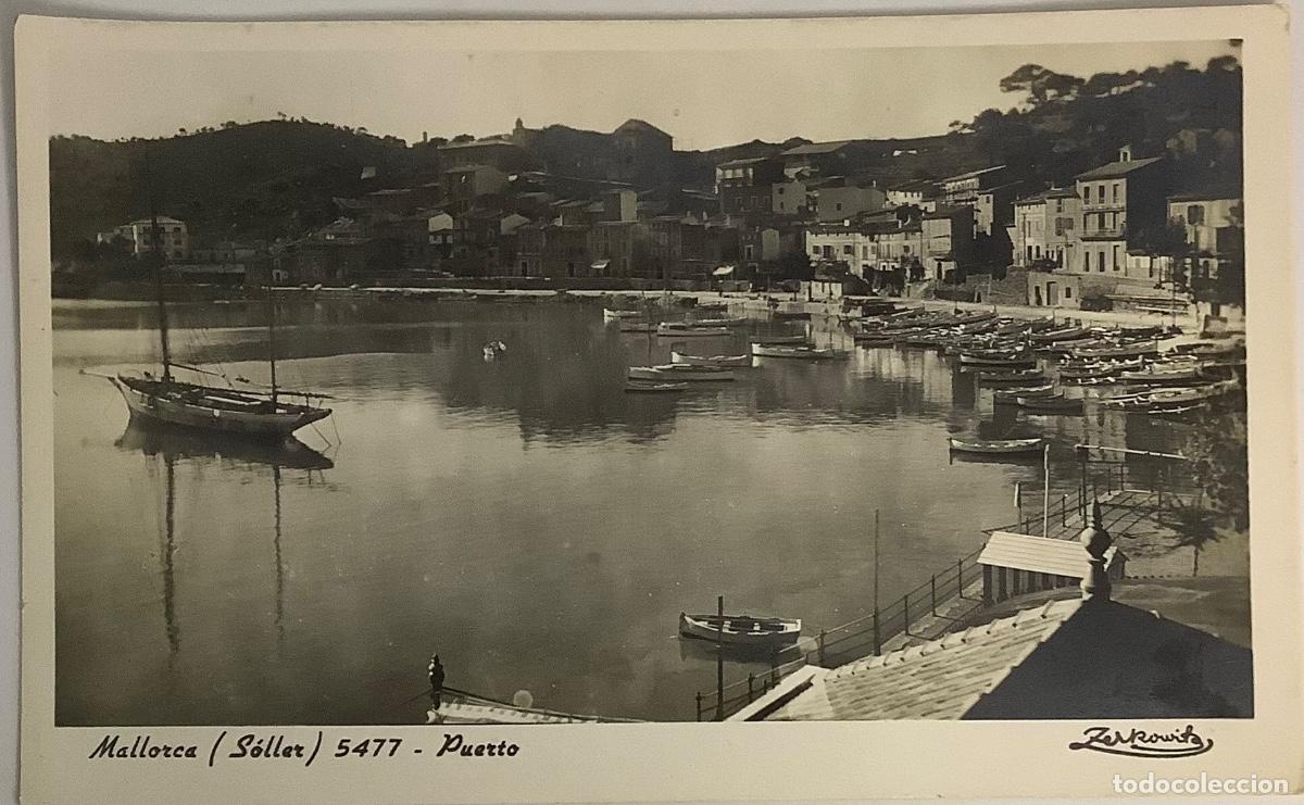 Postales: MALLORCA, Soller, 5477 Puerto. Zerkovitz. Circulada en 1952. - Foto 1