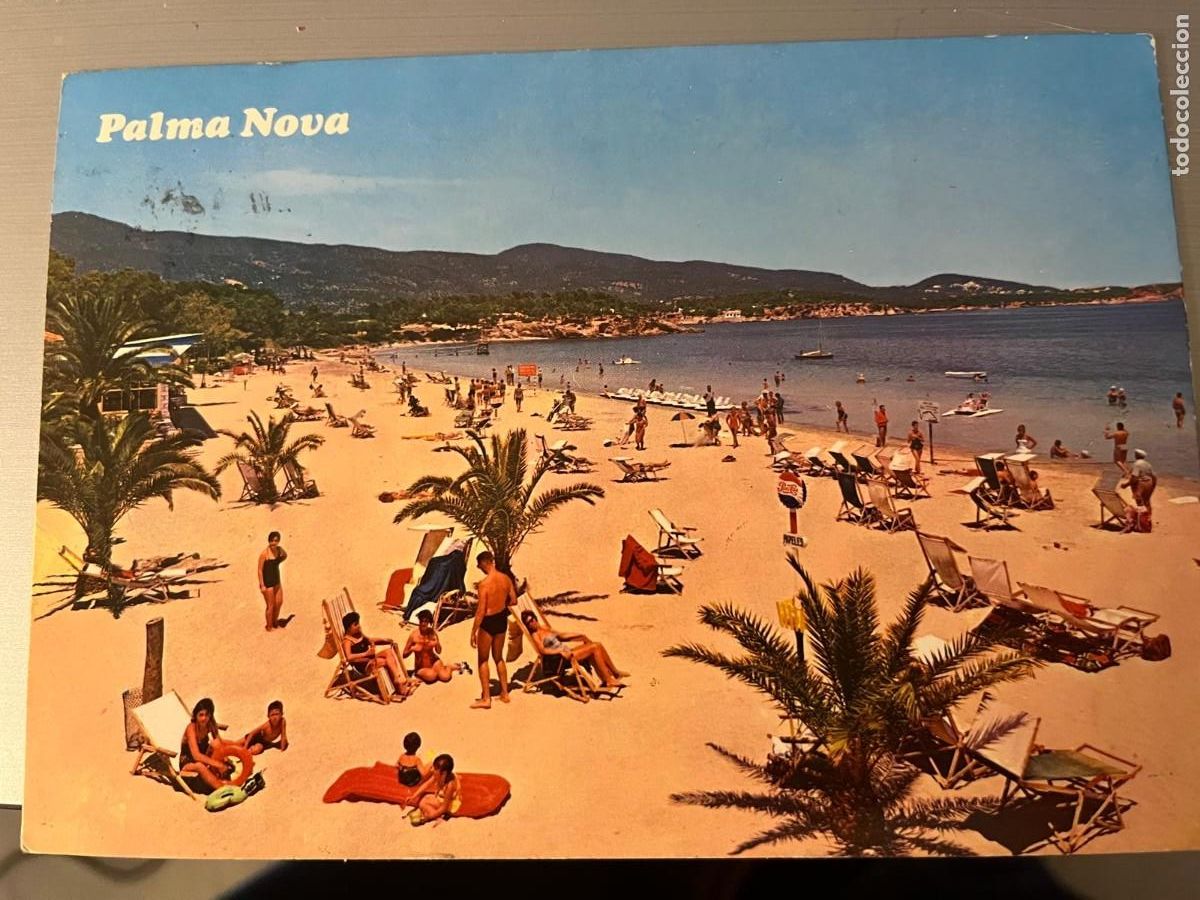 Postales: Mallorca playas de Palma Nova escrita - Foto 1