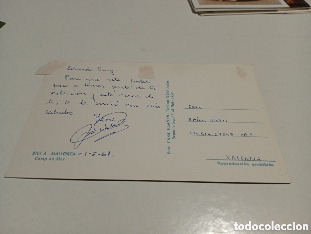 Postales: Postal Mallorca 1961camp de mar - Foto 2